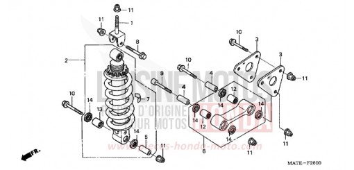 KISSEN, HINTEN CBR1100XX6 de 2006